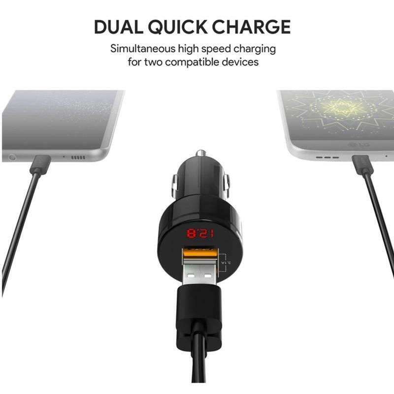 USB 3.1A Socket Dual Port 12-24V Car Charger for Tablet PC/Navigator/PDA/PSP/MP3