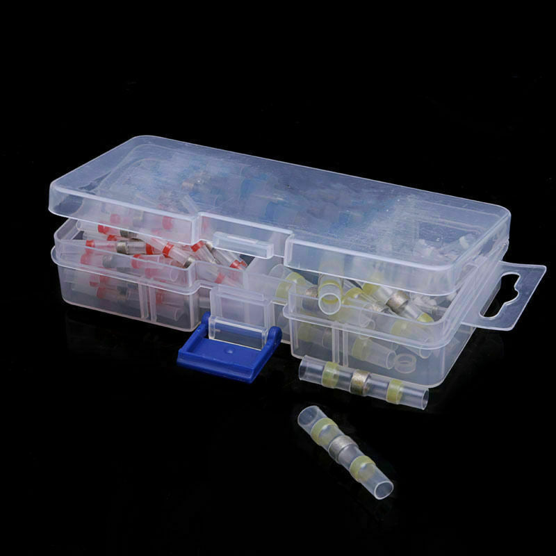 100 pcs Heat Shrink Wire Connectors Marine Automotive Waterproof Terminals Set