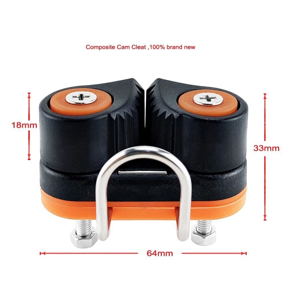 Entry Rope Matic Ball Bearinge Aluminium Anchor Cam Cleat Marine Rope Clamp