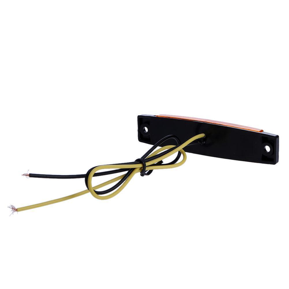 Waterproof 6SMD LED Car Bus Truck Trailer Side Marker Indicator Lamp(Yellow