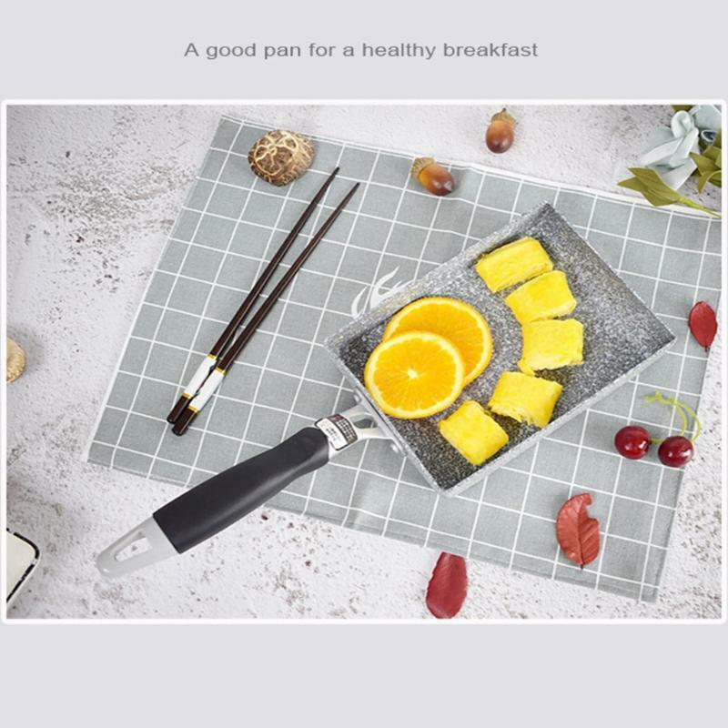 Japanese Omelette Rectangle Frying Pan Non-Stick Tamagoyaki Rolled Egg Cooker