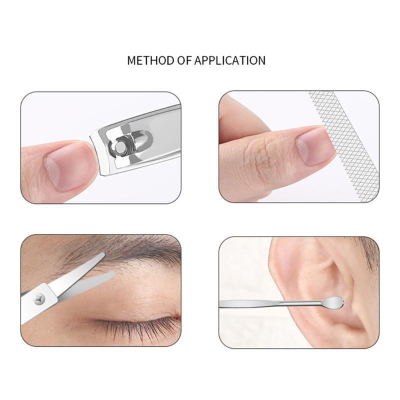 Clear Manicure Bag Nail Clipper Nail Cutters For Nail Tips Nails Travel Kit