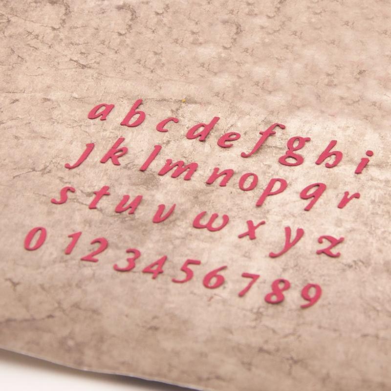 Letters Numbers Metal Cutting Dies for DIY Scrapbooking Diary Embellishments