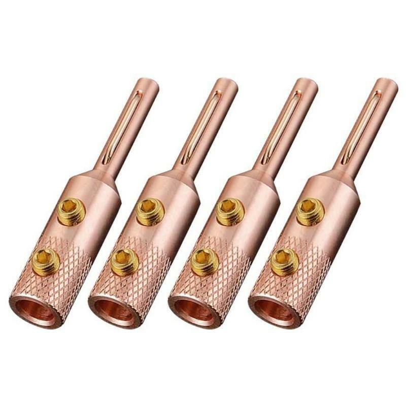Banana Plugs Musical Audio Speaker Cable Wire Connectors Plug Connectors Speaker