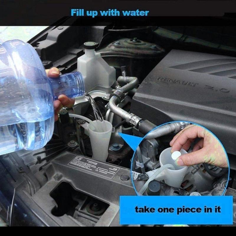 10 Pcs Auto Glass Washer Car Windshield Glass Washer Cleaner Pill Tablets