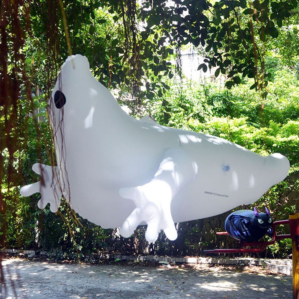 Horror Props Halloween Ornament Inflatable Animated Ghost Hanging Decoration