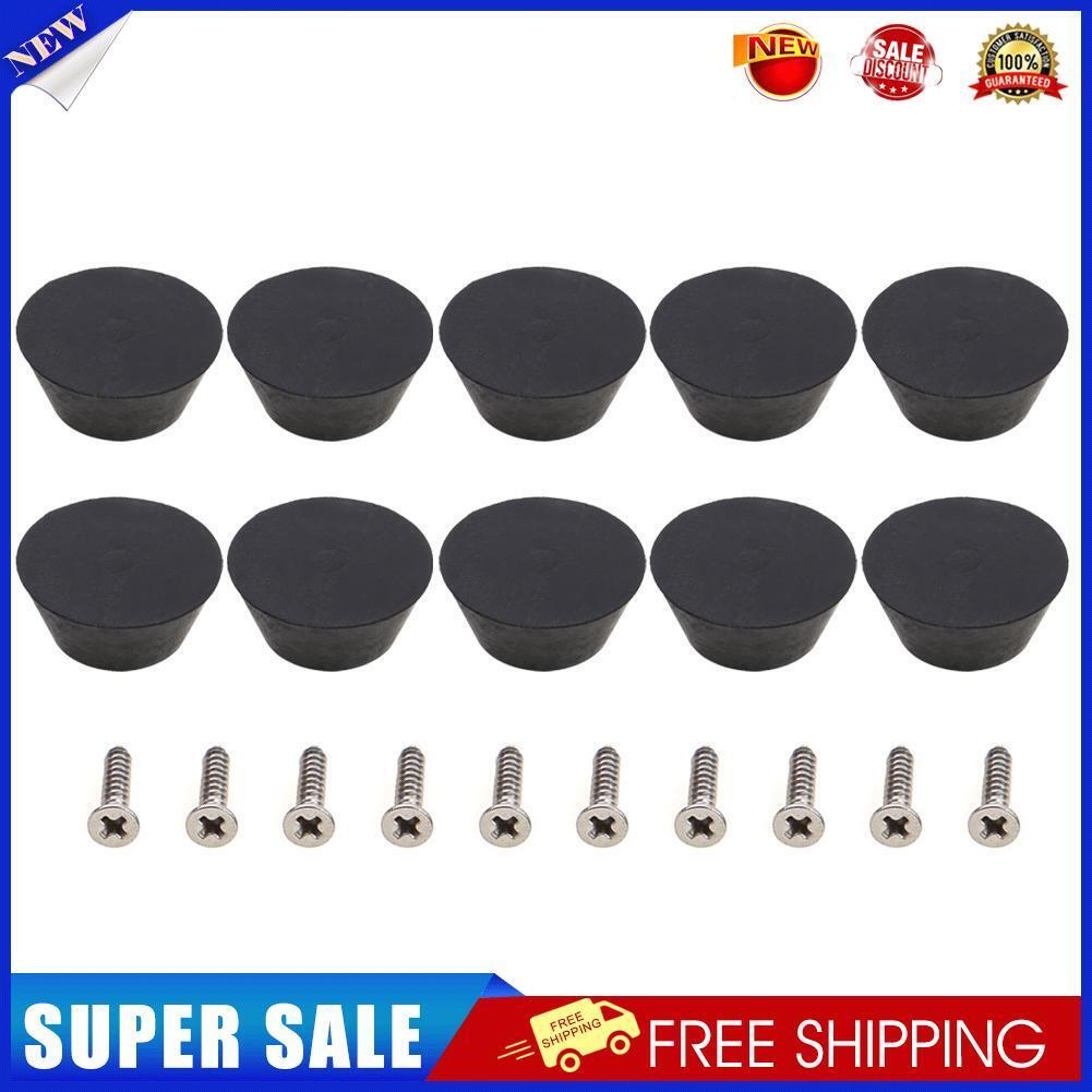 10pcs Rubber Pool Cue Tip Billiard Snooker Bottom Pole Tail Protector Cover