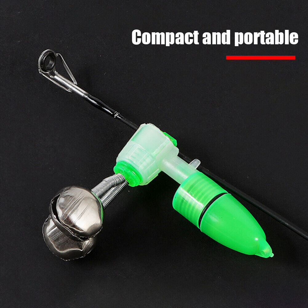 10pcs Fishing Bite Alarms Rod Clamp Tip Clip Bells Ring Carp Fishing Tackle