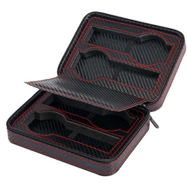 4 Slots Leather Watch Storage Bag Luxury Travel Watches Display Box Zipper Case