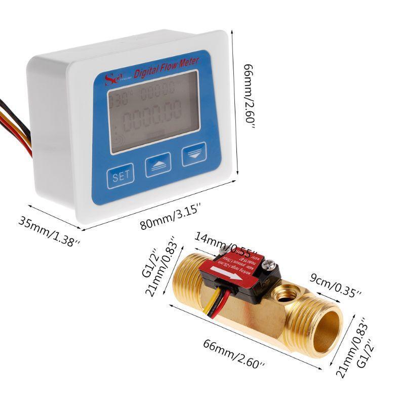 Multifunctional  Low-power Digital Flowmeter with 4-point Flow Sensor