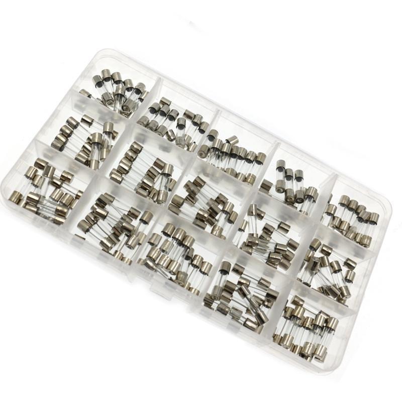 150Pcs/Box 15Values 5x20mm Fast Glass Fuse Kit  0.1-30A 250V 5x20 Insurance Tube