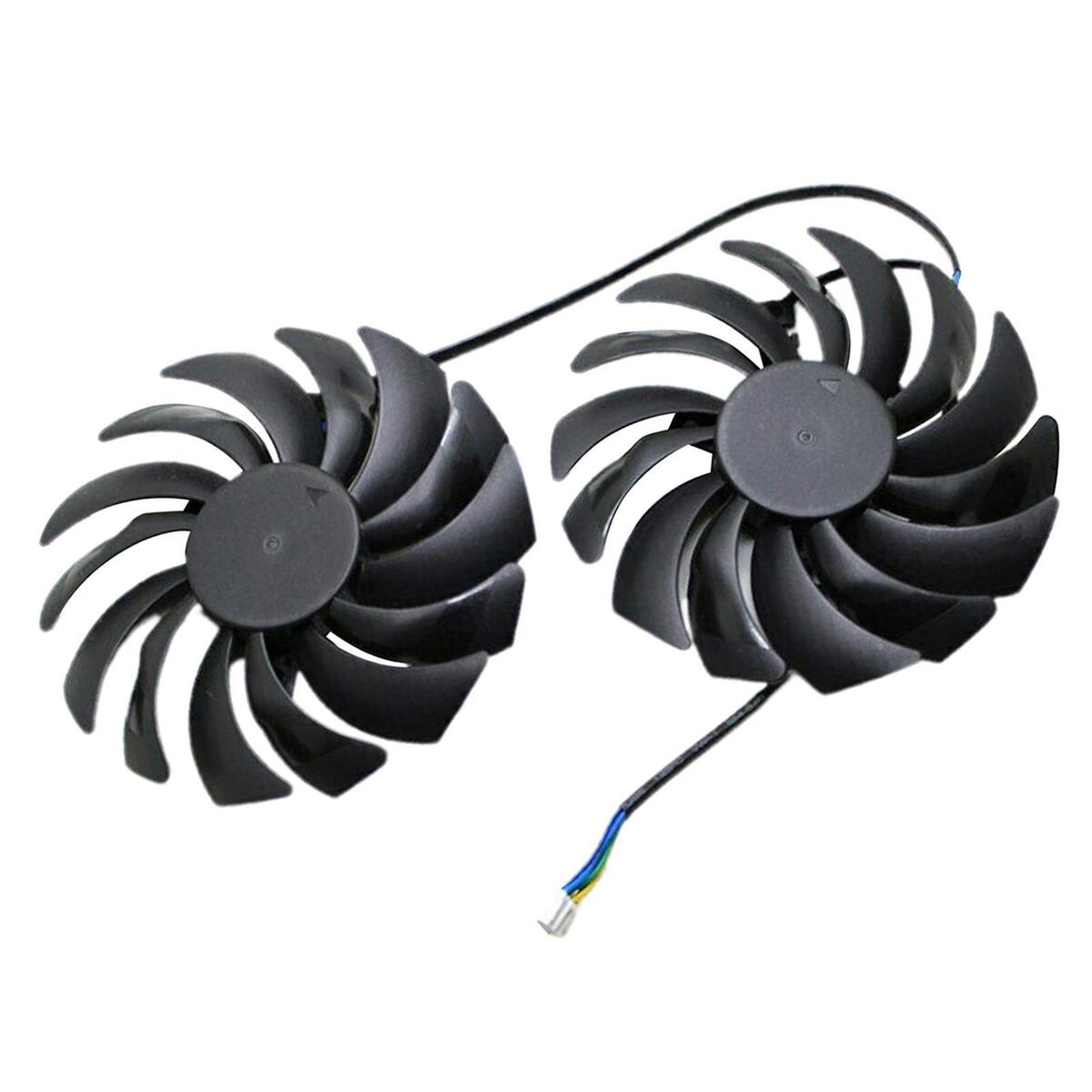 2x PC 92mm 4Pins Graphics Card Fans 25dBA for MSI GTX1080Ti 1080 1060 580