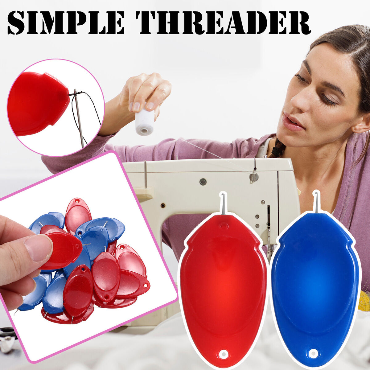 Loop Automatic Self Threading Sewing Needles Sewing Threaders Needle Threader