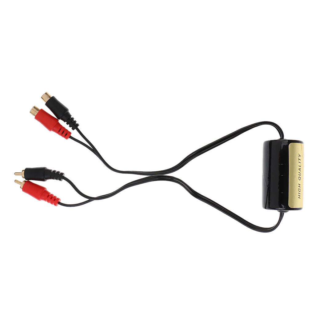 Stereo RCA  Noise Filter Suppressor Ground Loop Isolator