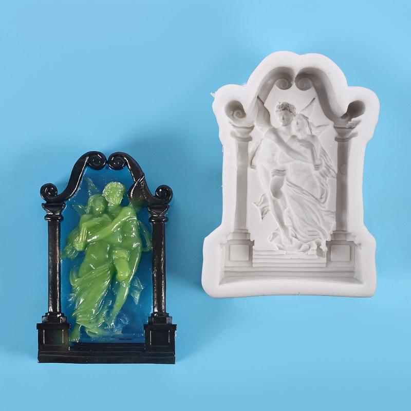 Male Female Angel Silicone Candle Mold Handmade Soap Molds Candy Chocolate Mould