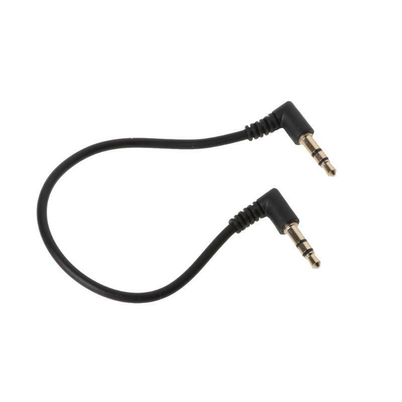 90 Degree Right Angled 3.5mm Jack Male To Male Stereo Audio Cable For Car AUX