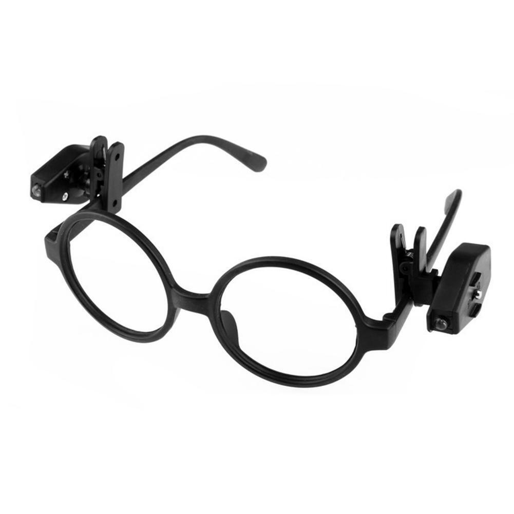 Adjustable Mini Reading Light Lamp LED Glass Universal Eyeglass Clip Lamp
