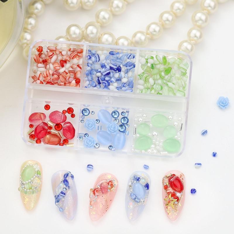 Colorful Nail Rhinestones Gems Art Diamante Fashion Glitter Jewels Multi Shapes