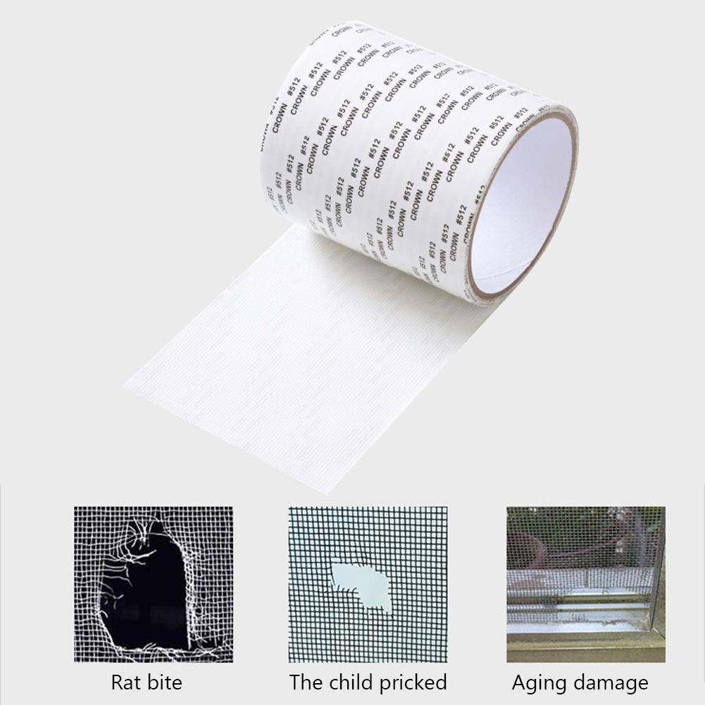 Screen Repair Tape Self Adhesive Mosquito Window Net Repair Patch (Grey)