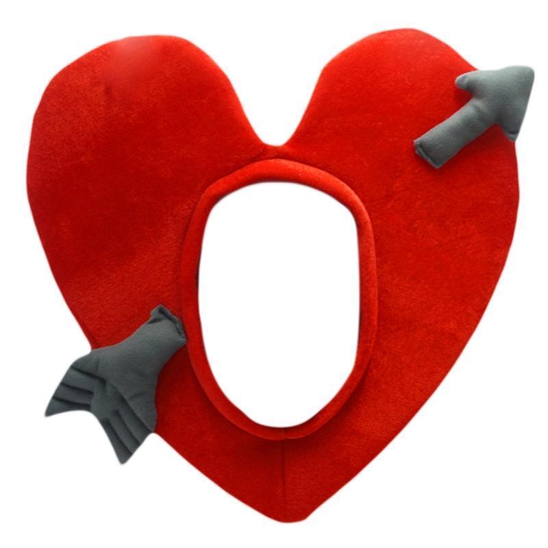 Cute Love Peach Headgear Hat Funny Cupid's Arrow Headgear for Outdoor Activities