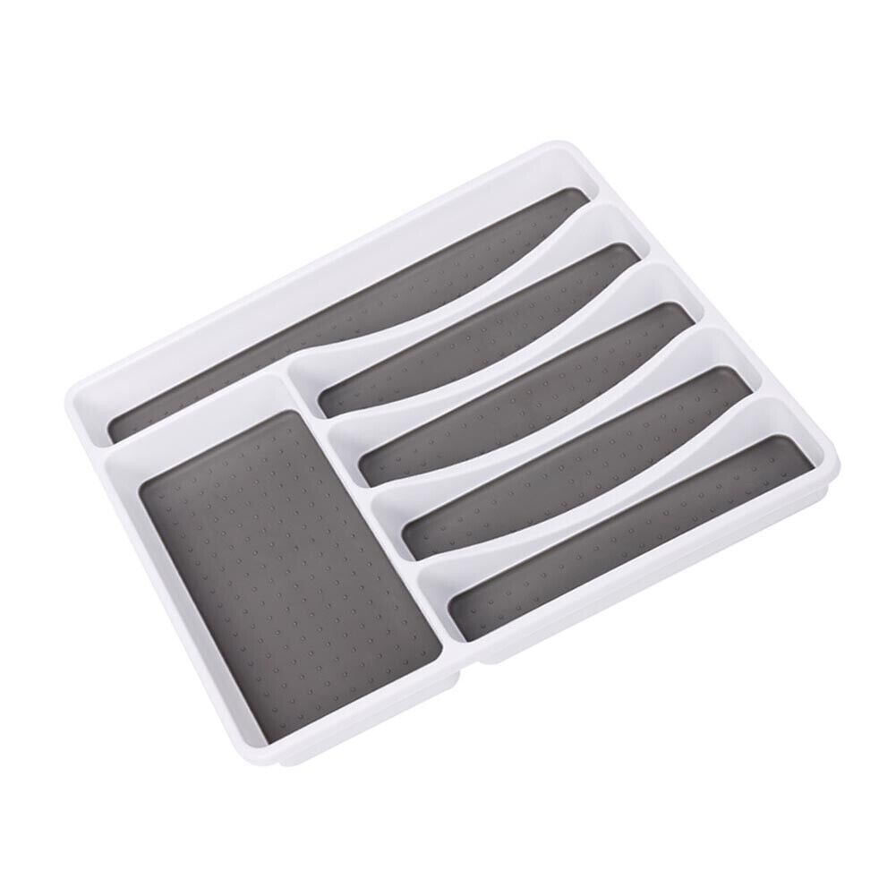 Cutlery Storage Tray Spoon Fork Tableware Drawer Rack Organizer Separation
