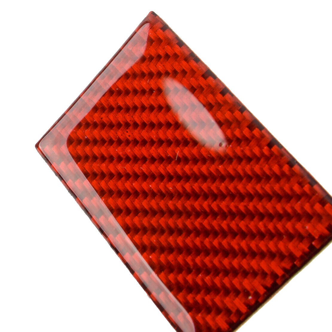 Red Carbon Fiber Charging Port Panel Cover Part Fit For Dodge Challenger 08-14