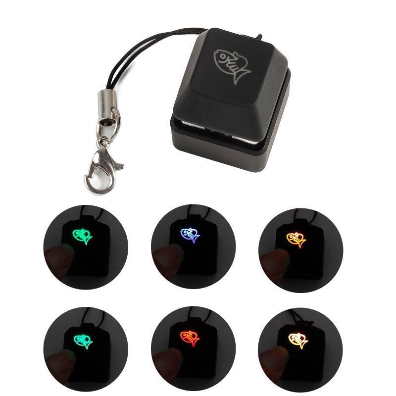 RGB LED Mechanical Keyboard Switch Keychain Light Up Backlit For Switches Tester