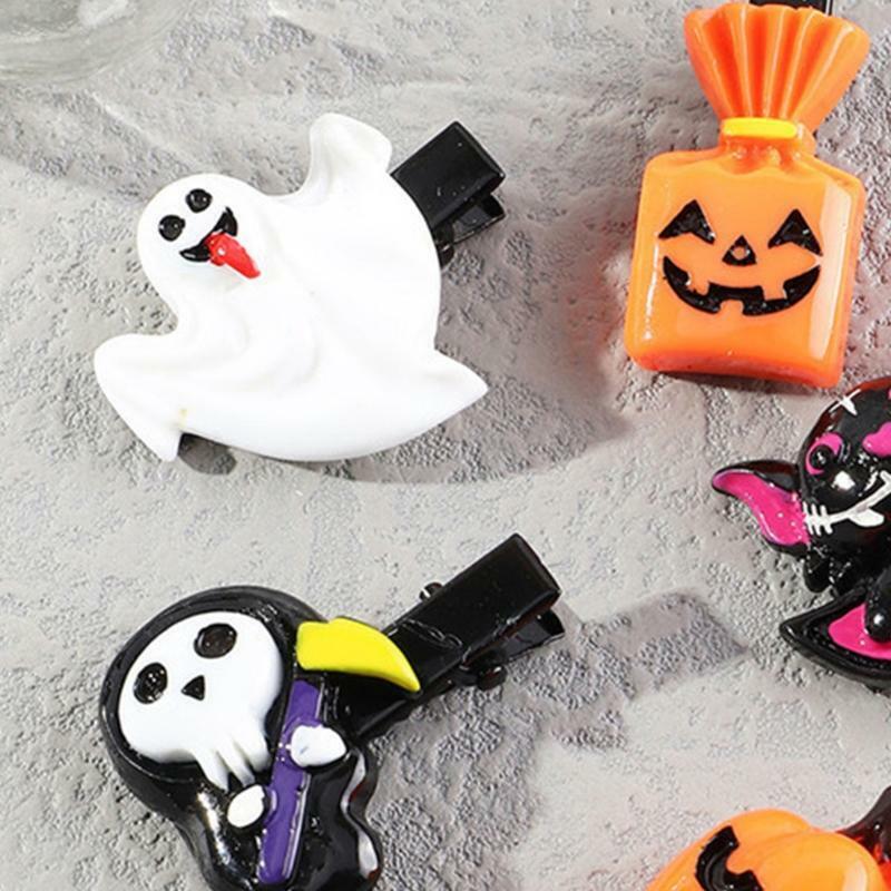 Halloween Hair Accessories Grips Clips Hair Bows Bat Witch Hat Halloween Novelty