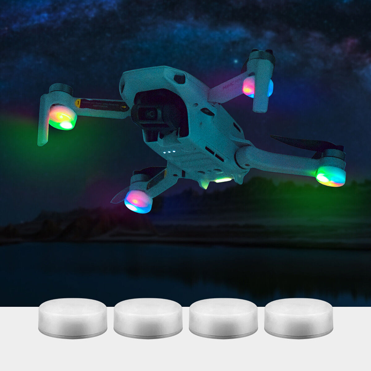 For DJI Mavic Mini Air 2 Pro Drone Night Flying Signal Flash Light LED Lamp Kits