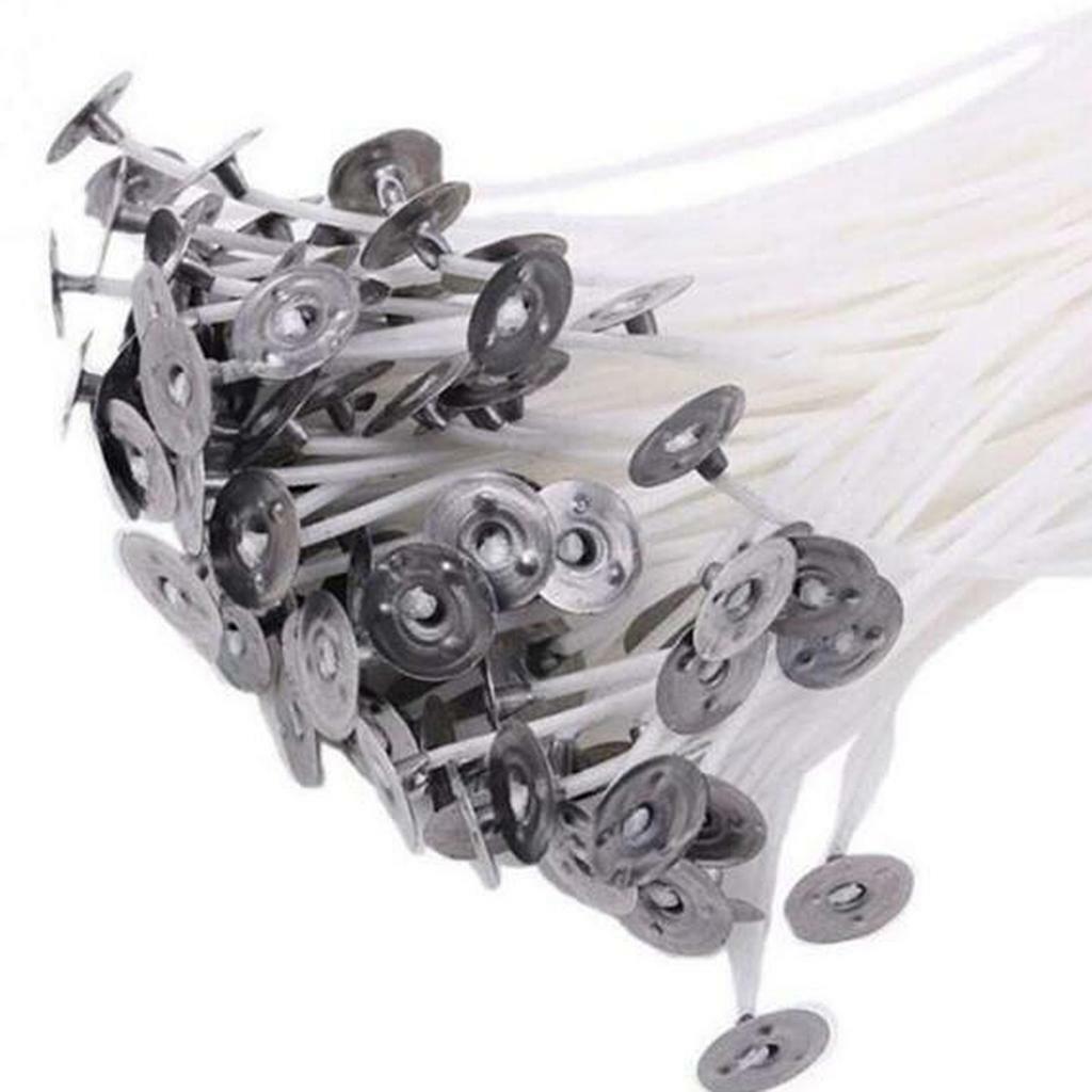 100 *   Candle Wicks w/ Sustainers DIY  Candles Making Supplies