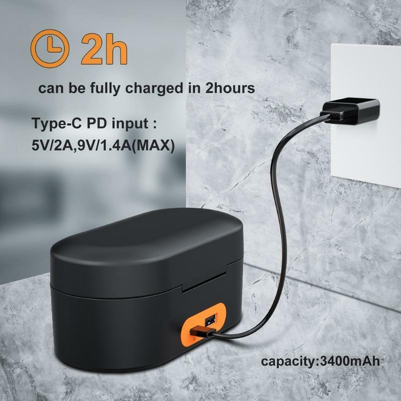 Durable Charging Case 3400mAh for Rode Wireless Go 1/2 Microphone System