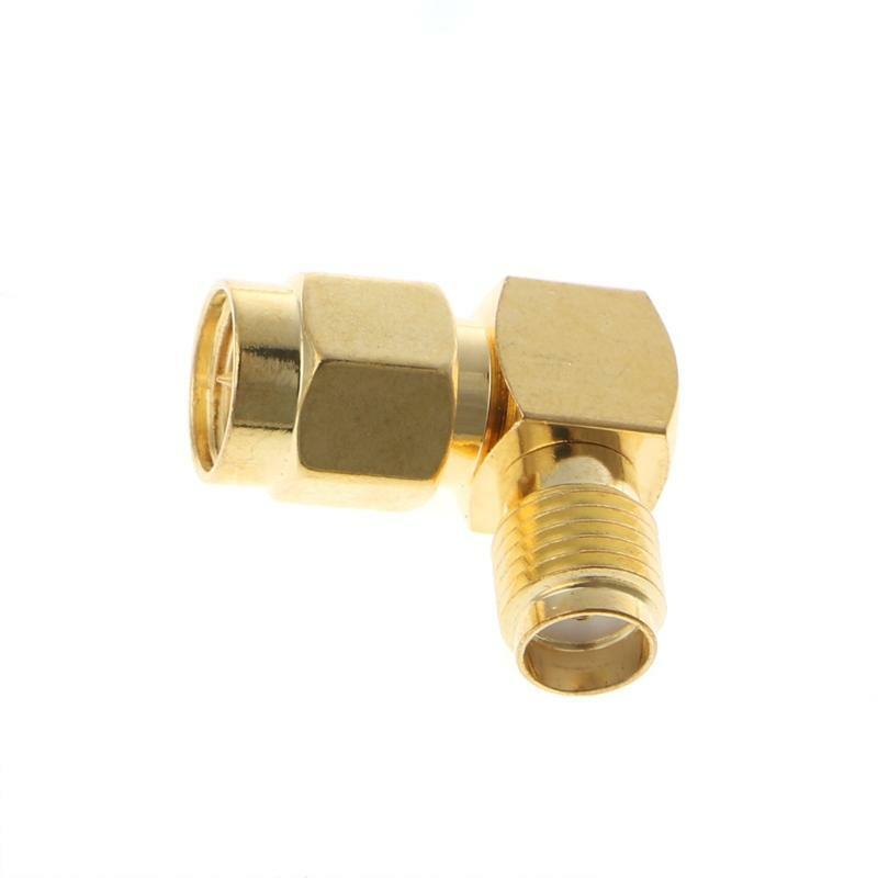 SMA Male To SMA Female Right Angle 90 Degrees RF Coaxial Connector Adapter