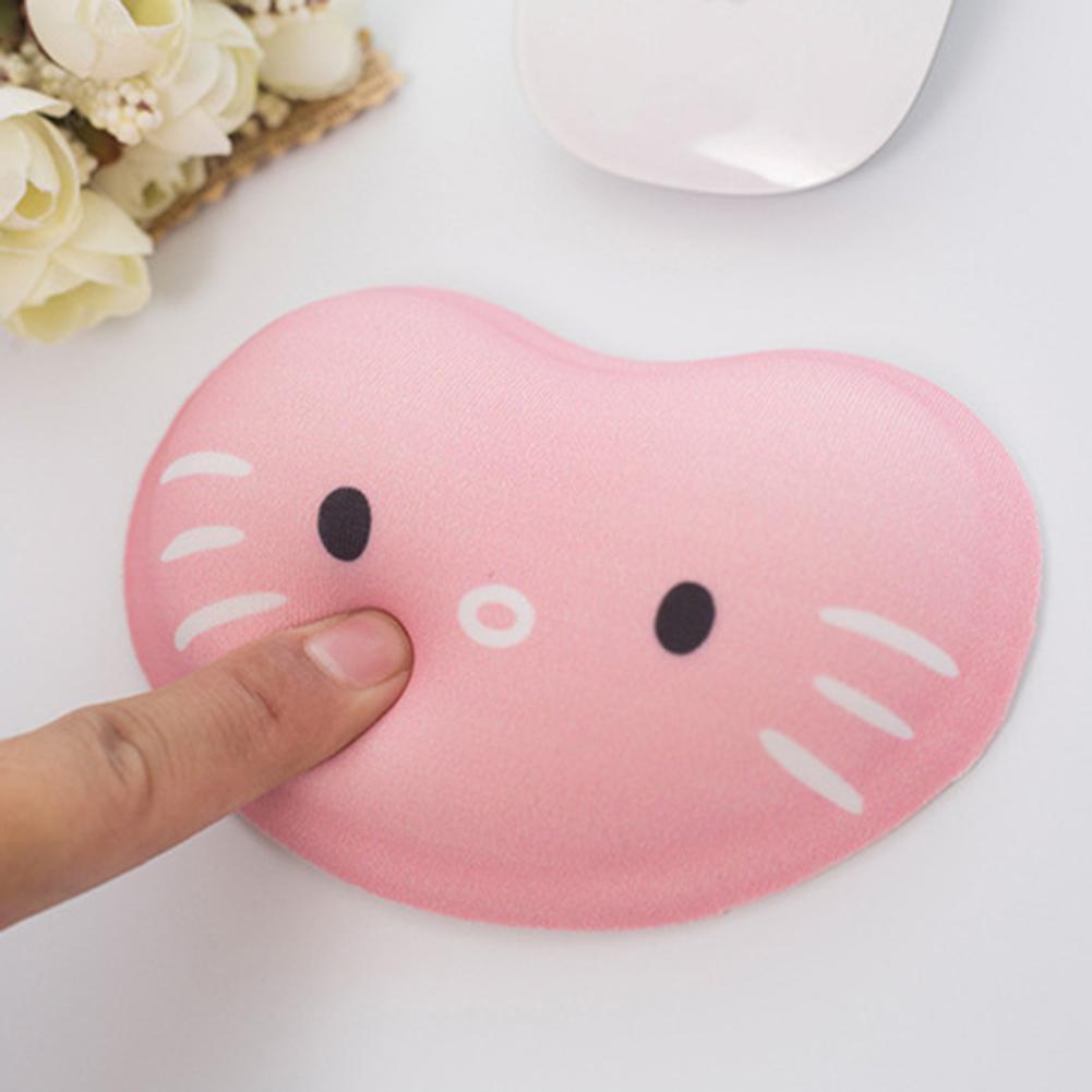 Cartoon Cat Silicone Wrist Rest Mouse Pad Desktop PC Hand Support Cushion