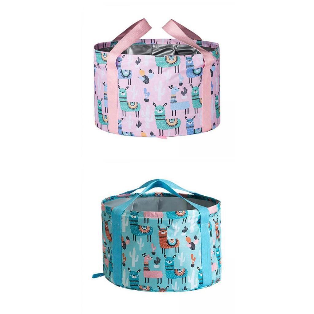 2x Foot Soaking Bath Basin Bath Bag for Travel Outdoor Camping Washing 21L