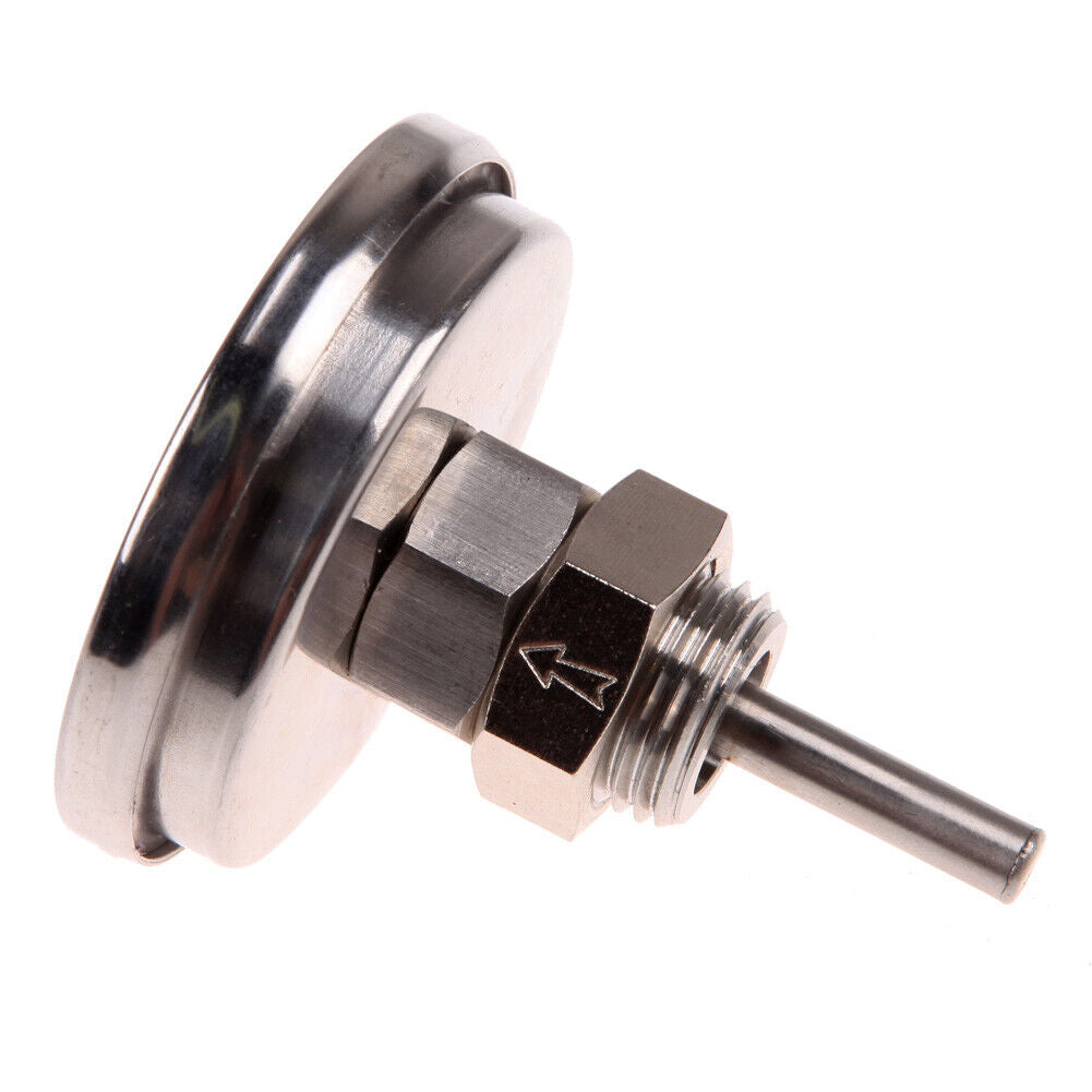 1/2"Stainless Steel Thermometer for a Moonshine Still Condenser or Brew Pot