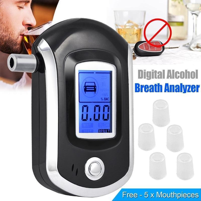 Portable Professional Breath Alcohol Meter Police Accurate Semiconductor Sensor