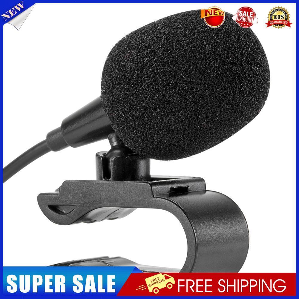 3.5mm Jack Car Microphone Stereo Plug Wired External Mic for PC Auto Radio