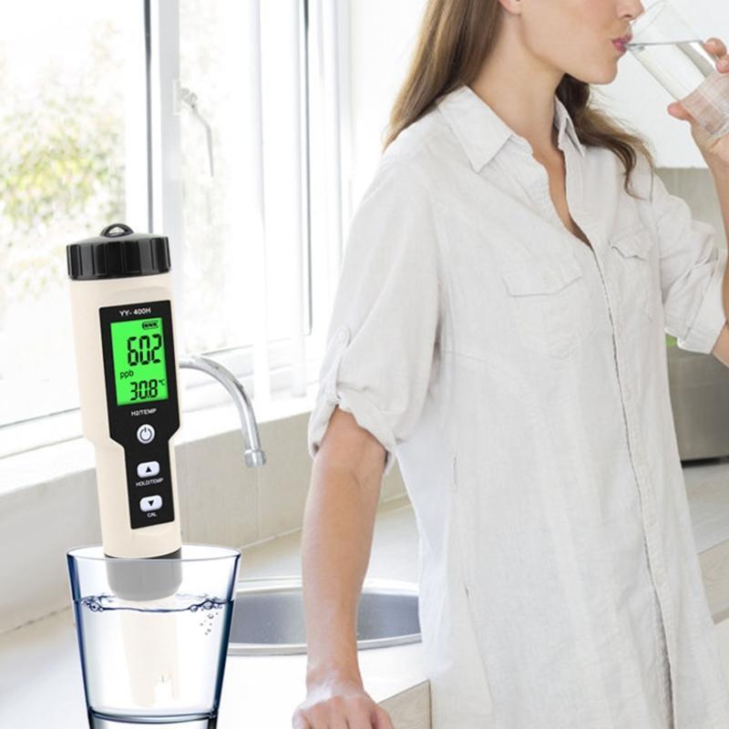 Professional Temperature Hydrogen-Rich H2 Meter Digital Water Quality Tester Pen