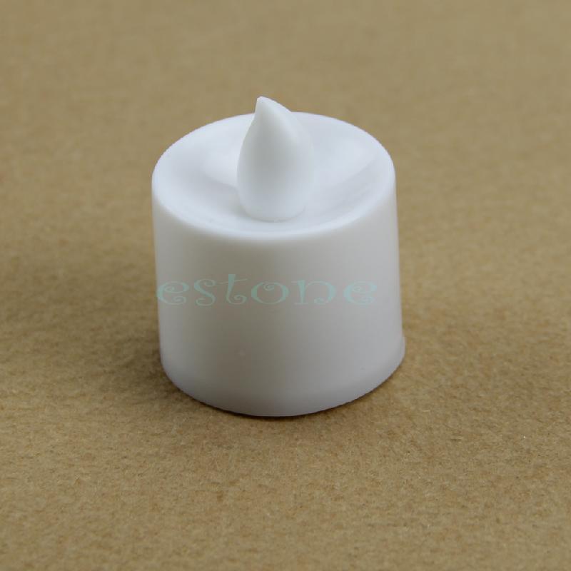 12 New Flickering Flicker Light Flameless LED Tealight Tea Candles Wedding Light