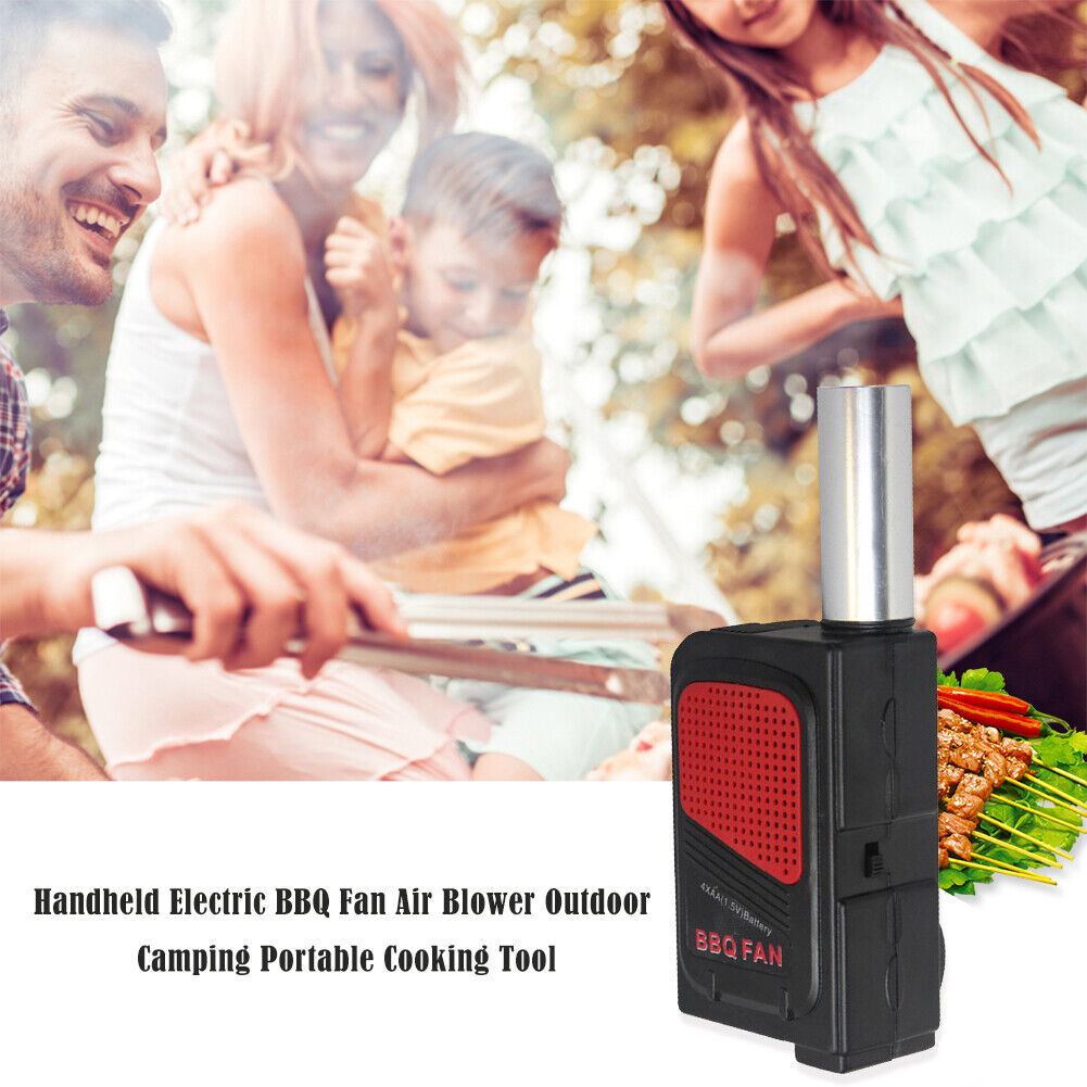 Handheld Electric BBQ Fan Air Blower Outdoor Camping Portable Cooking Tool