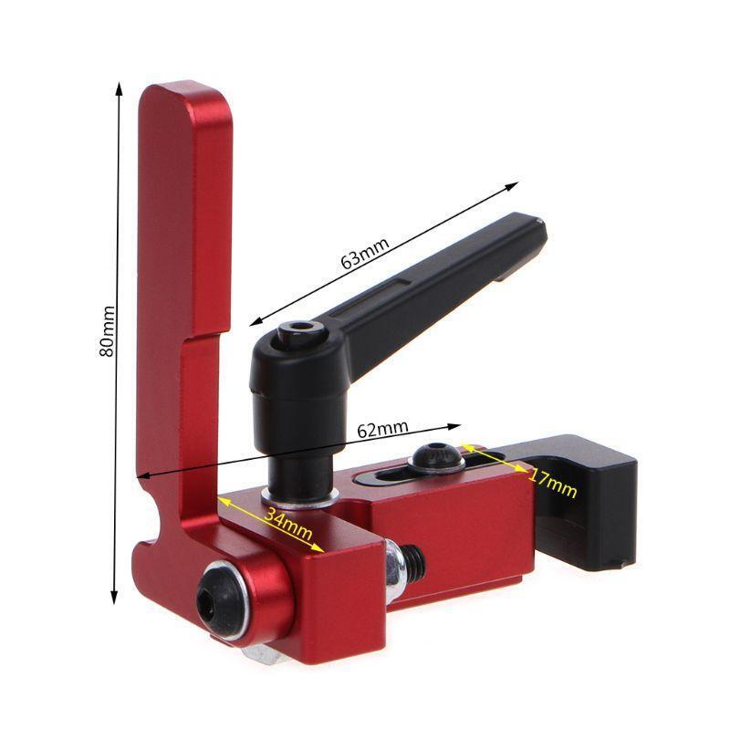 Aluminum Alloy Miter Track Stop Gauge Table Saw Suitable For 75mm Height T-track