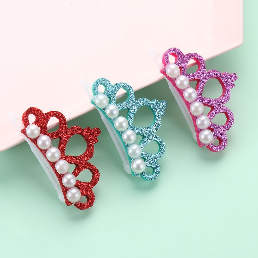 Cat Grooming Pet Headwear Crown Shape Bow-tie Hairpin Dog Bowknot Hair Clip