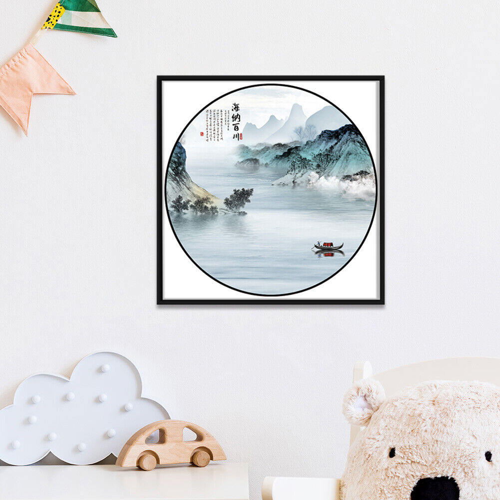 Stamped Cross Stitch Kit Landscape Embroidery 11CT DIY Needlework (FJ0741)