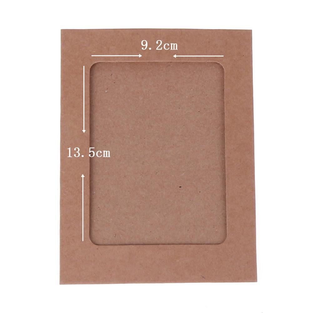 10pcs Paper Frame with Clips Rope Combine DIY Wall Photo Hanging Home(7in)