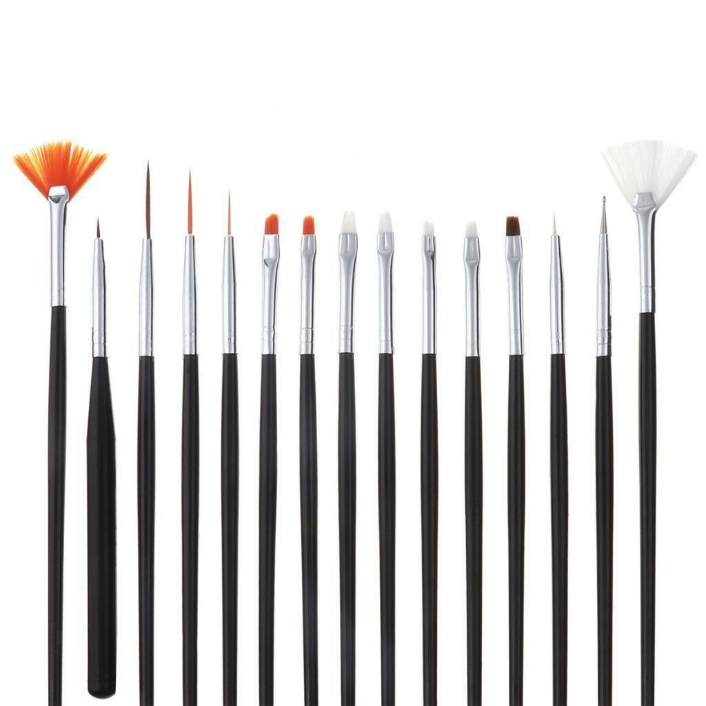 15pcs DIY  Brushes Professional Design Painting Polish Manicure Set