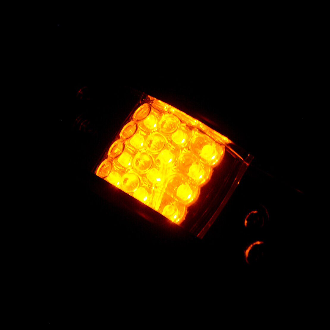 Car 2x Amber 12LED Side Marker Lights Clearance Lamp for Trailer RV Truck Lorry