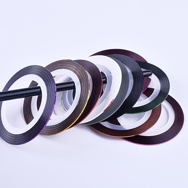Nail Art Striping Tape Set of Nail Art DIY Tools with Colored Drawing Pens
