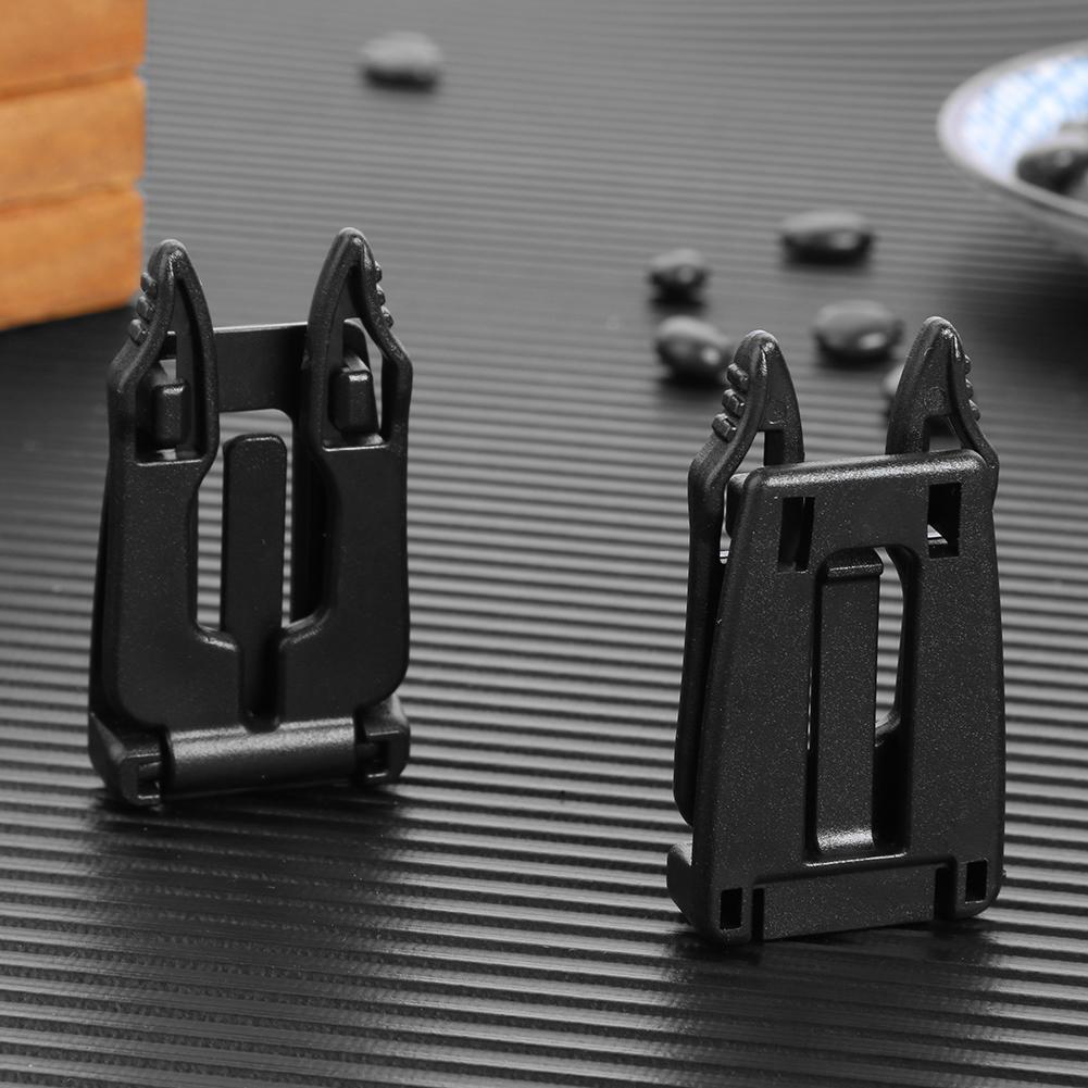4pcs/pack Outdoor ITW Webbing Molle Attach Backpack Hang Buckle (Black)