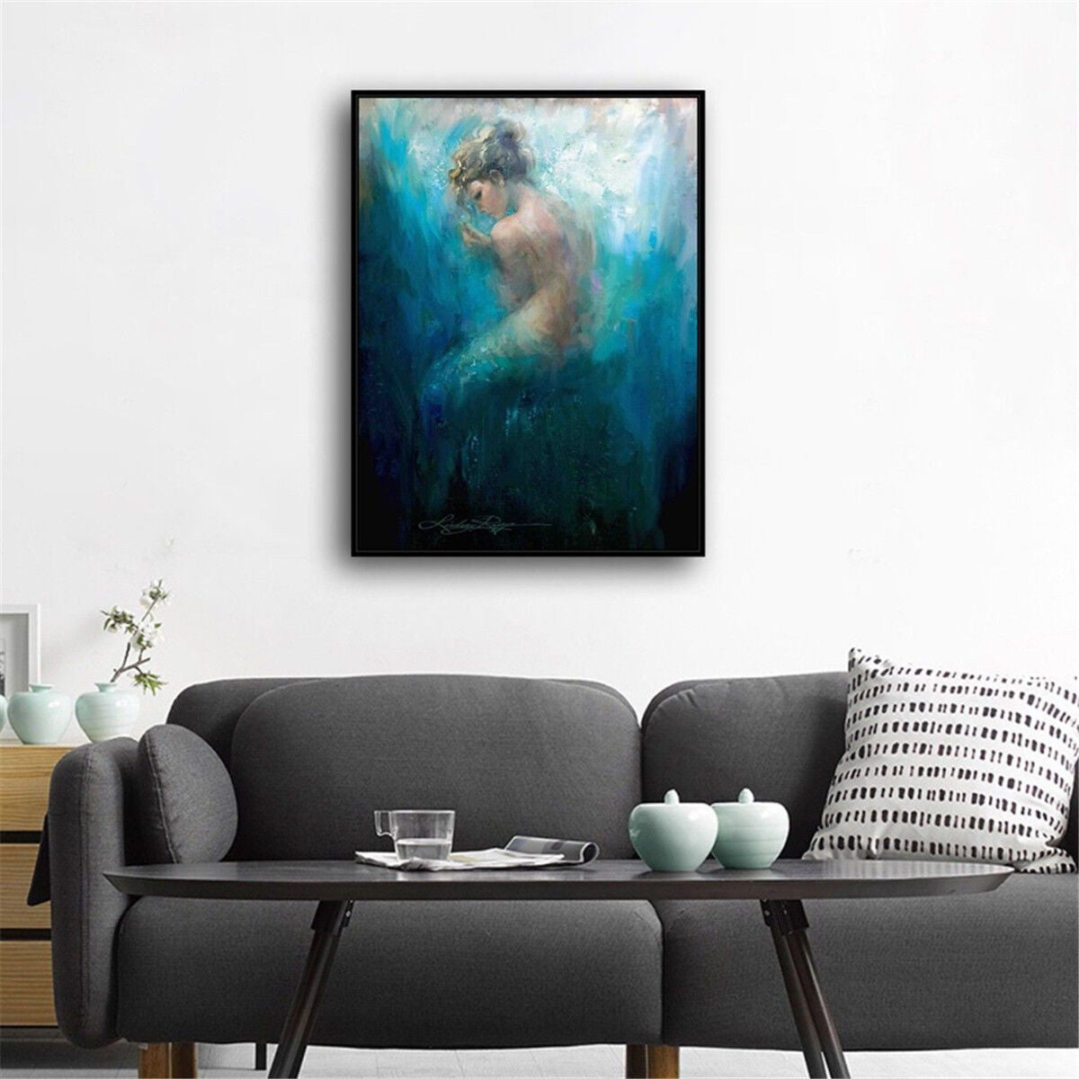 Mermaid Series Bare Room Canvas Print Picture Wall Painting Home Modern Decor