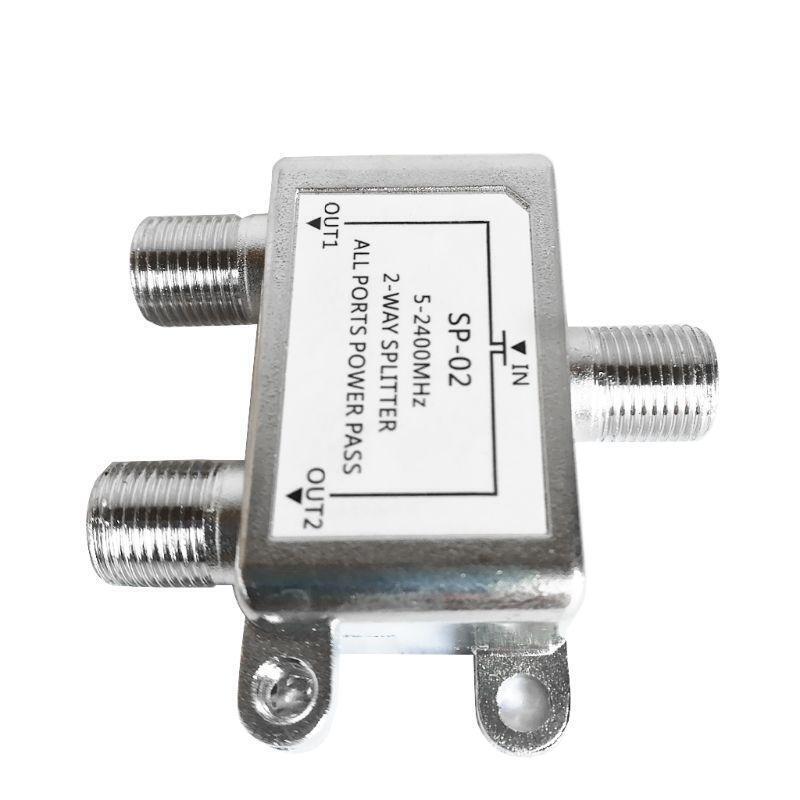 2Way Connector Adapter for TV Video VCR Antenna TV Cable Satellite Tuner Antenna